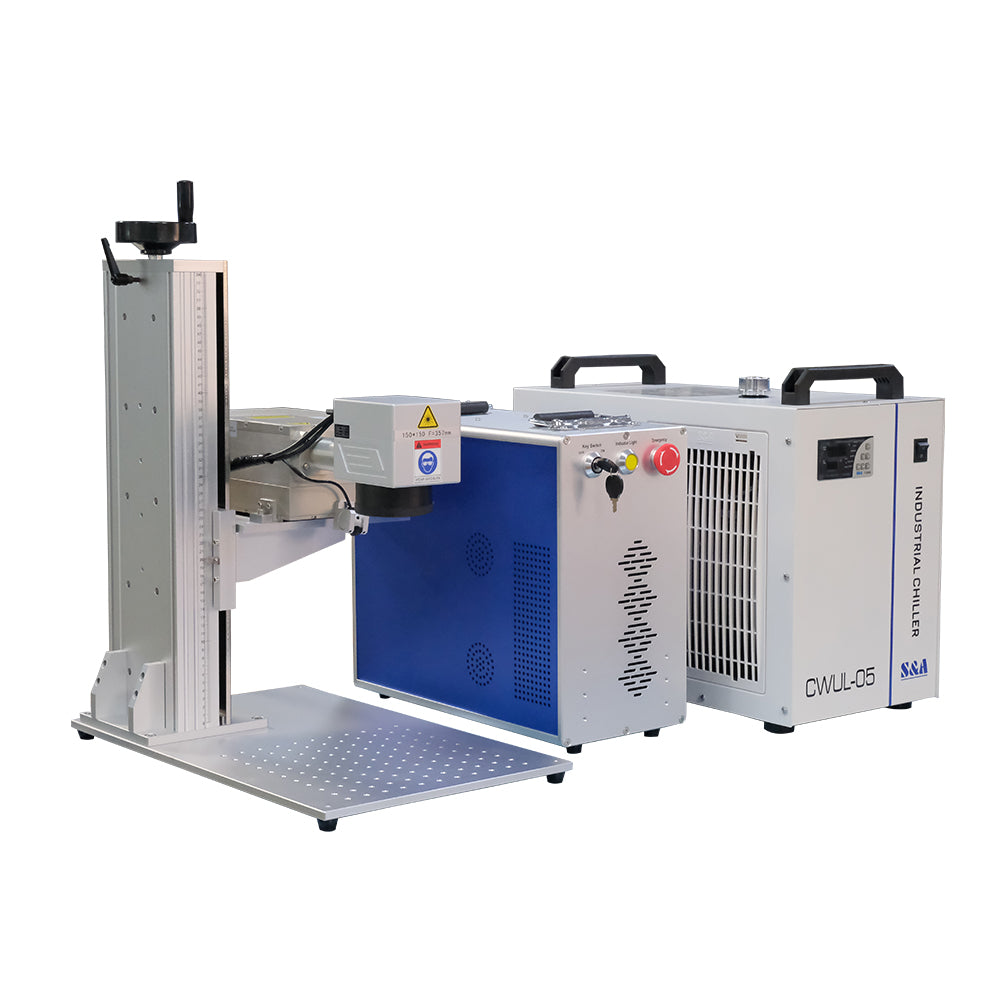 SFX UV Laser Marking Machine 3W/5W/10W/15W Fiber Laser Engraver with S&A Water Chiller