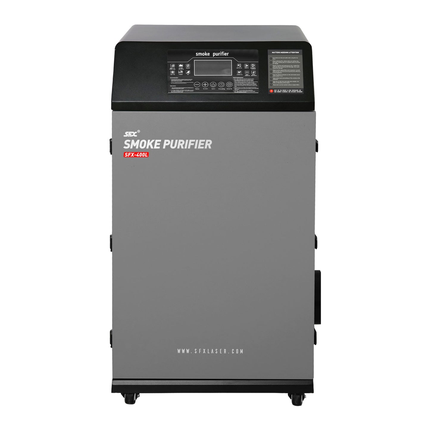 SFX-400L Smoke Purifier Fume Extractor for Laser Cleaning Machine/Laser Welder/Laser Engraver/Laser Cutting Machine