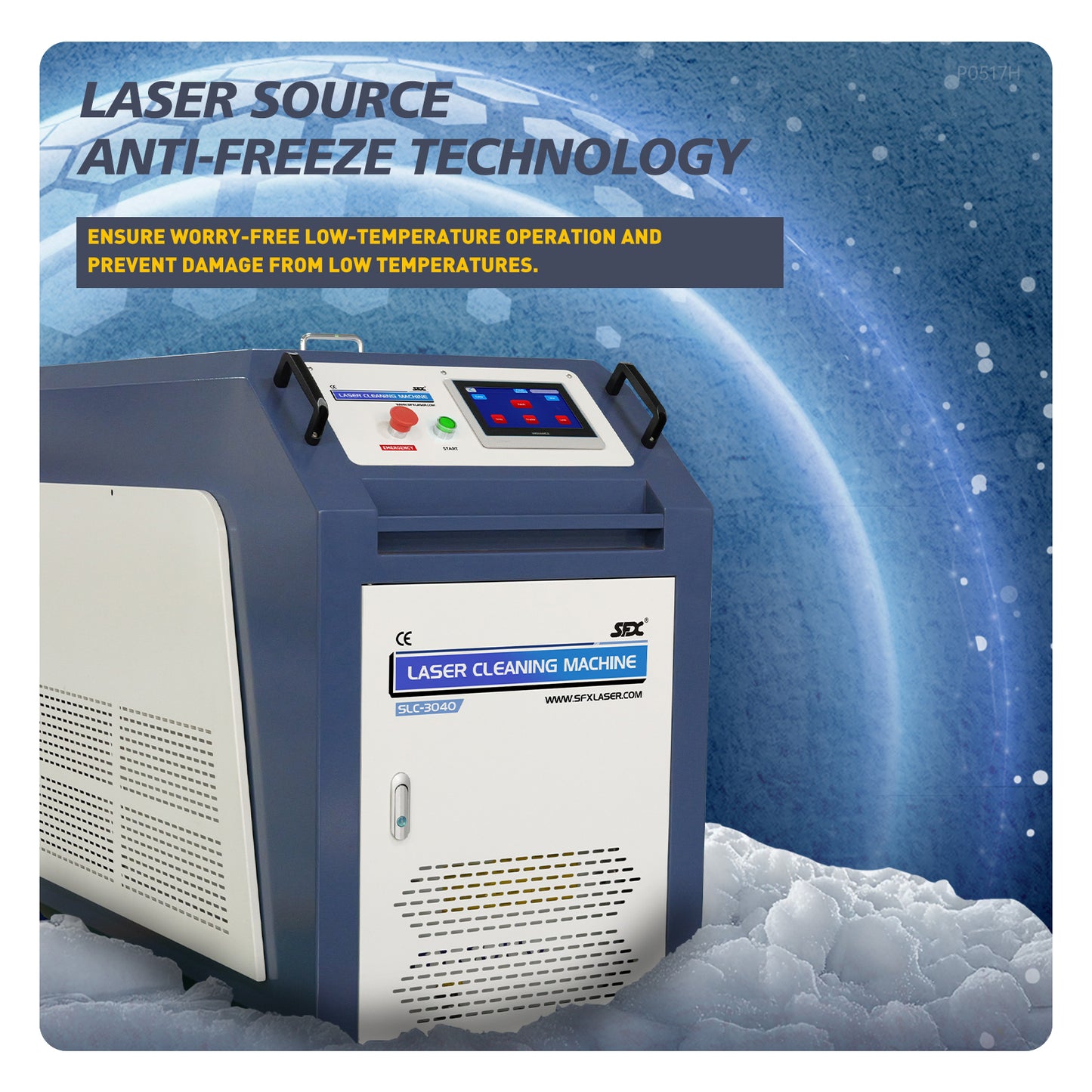 SFX 1.5KW/2KW/3KW Smart Interconnection Anti-Freeze MAX Laser Cleaning Machine Metal Rust Oxide Painting Oil Removal