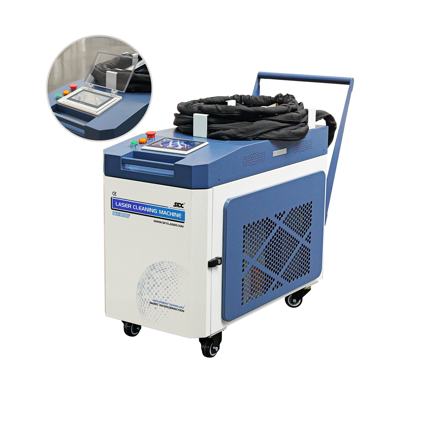SFX 1.5KW/2KW/3KW Smart Interconnection Anti-Freeze MAX Laser Cleaning Machine Metal Rust Oxide Painting Oil Removal