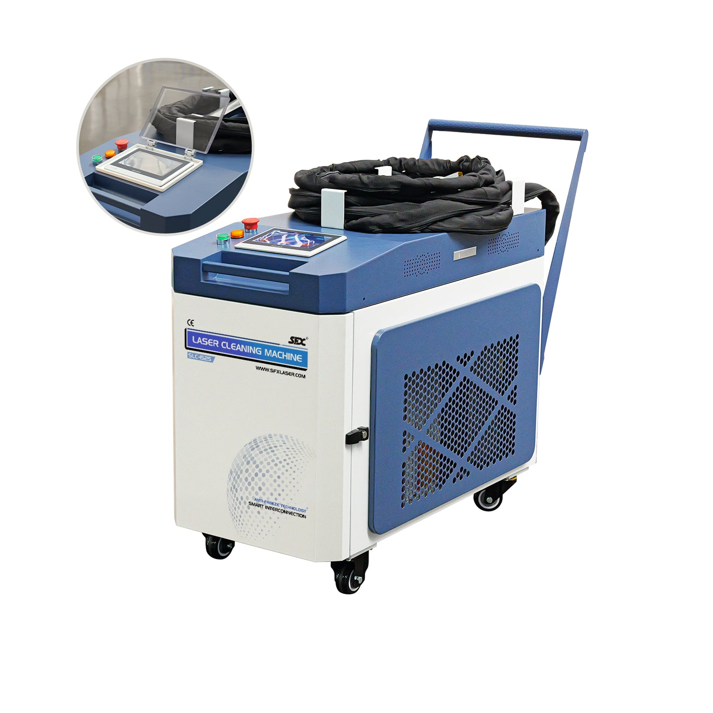 SFX 1.5KW/2KW/3KW Smart Interconnection Anti-Freeze MAX Laser Cleaning Machine Metal Rust Oxide Painting Oil Removal