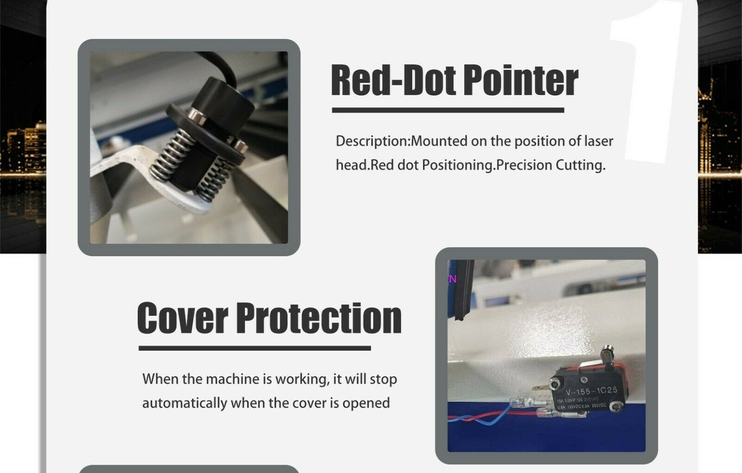 US Stock 51"x35" Reci 130W CO2 Laser Cutter Electric Lifting Worktable Auto-focus