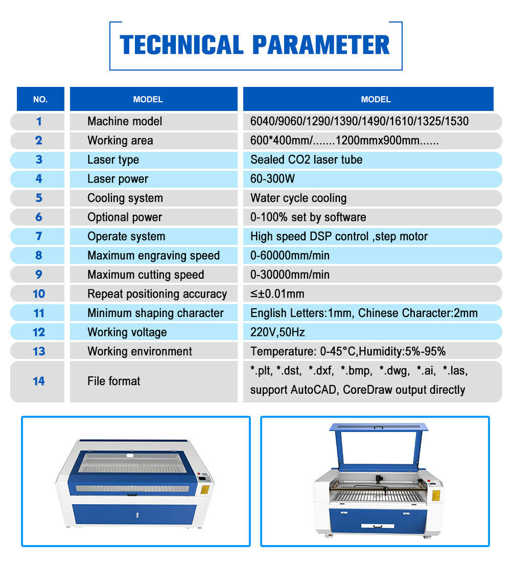 US Stock 51"x35" Reci 130W CO2 Laser Cutter Electric Lifting Worktable Auto-focus