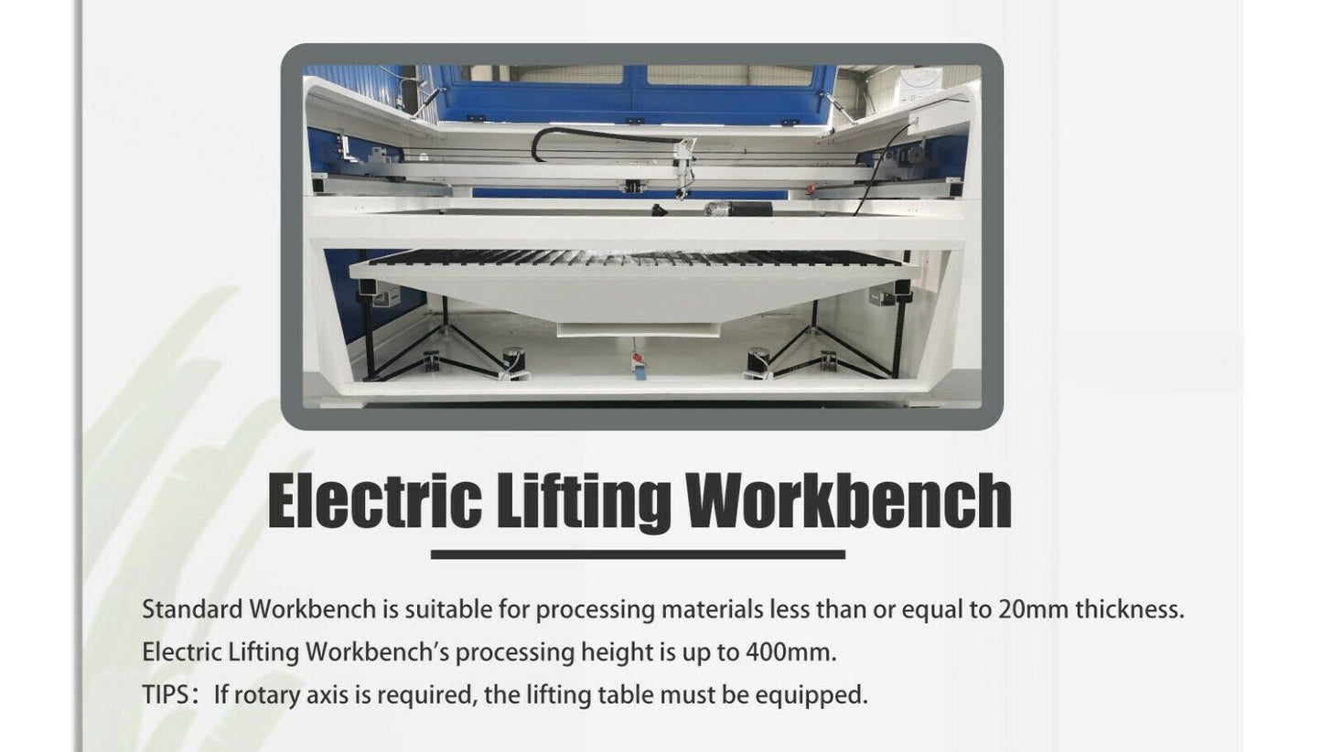 US Stock 51"x35" Reci 130W CO2 Laser Cutter Electric Lifting Worktable Auto-focus