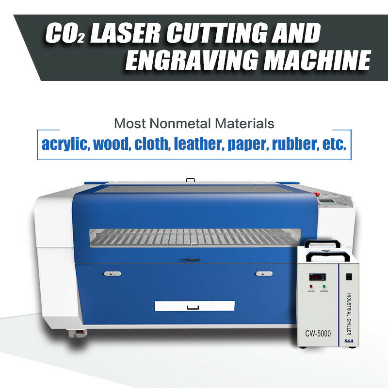 US Stock 51"x35" Reci 130W CO2 Laser Cutter Electric Lifting Worktable Auto-focus