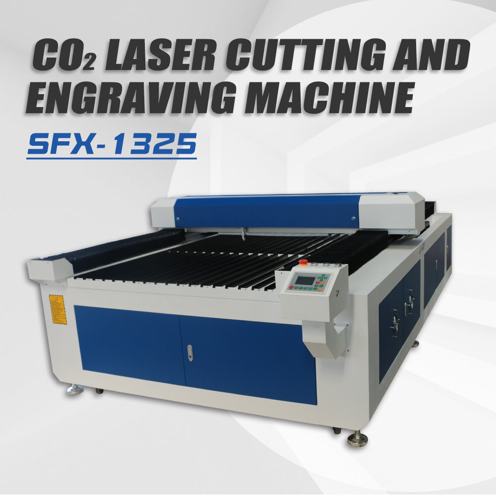 130W/150W/180W/220W/300W CO2 Laser Cutter Laser Engraver with 1300×2500mm Workbench
