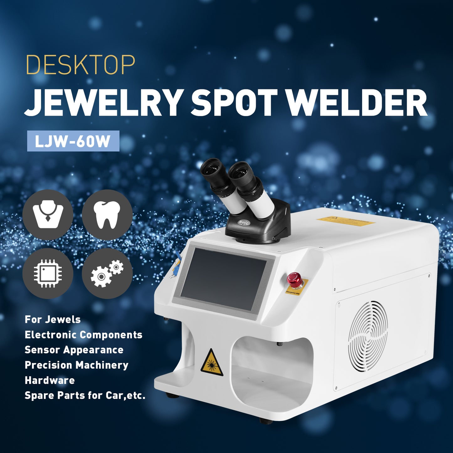 SFX 60W 40J Laser Spot Welding Machine for Gold Silver Titanium Platinum Jewelry