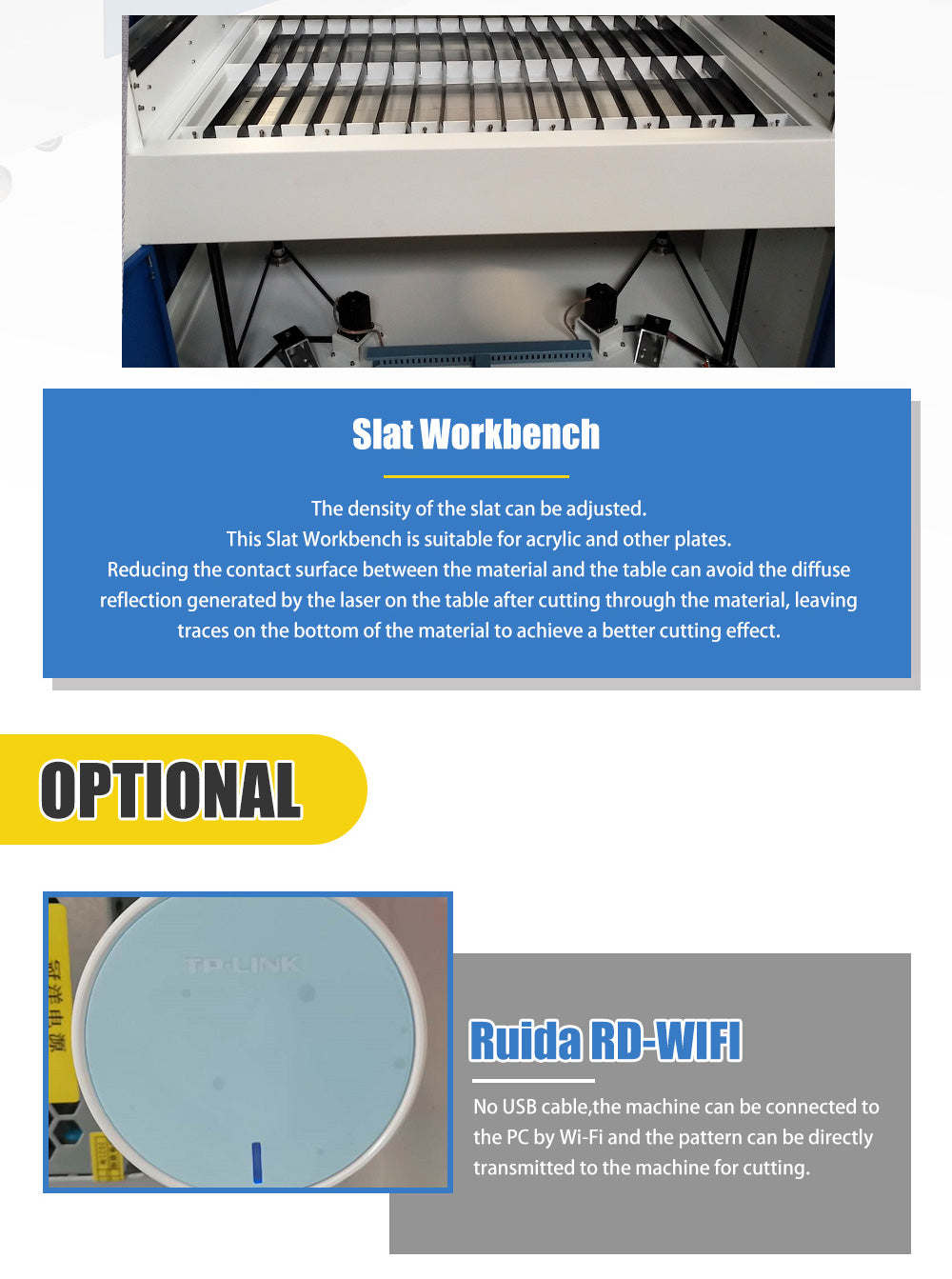 130W/150W/180W/220W/300W CO2 Laser Cutter Laser Engraver with 1300×2500mm Workbench