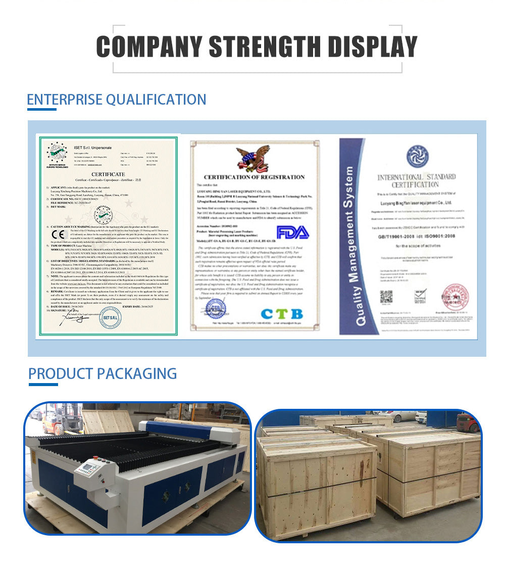 130W/150W/180W/220W/300W CO2 Laser Cutter Laser Engraver with 1300×2500mm Workbench