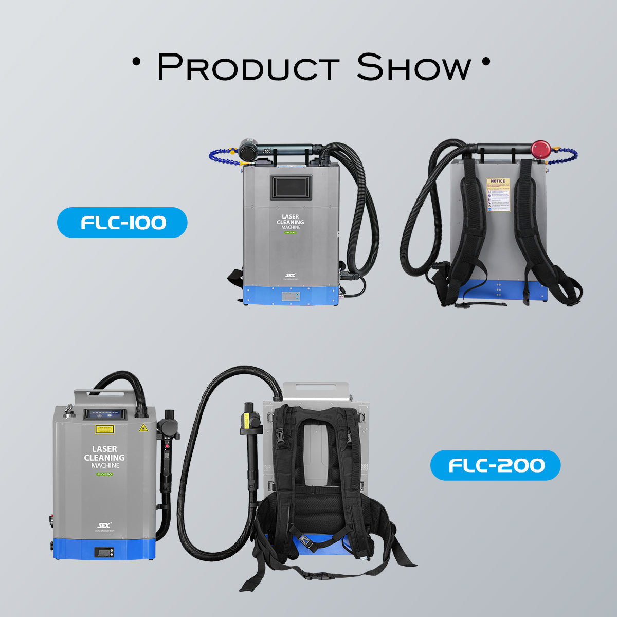 100W/200W Backpack Pulse Laser Cleaning Machine Metal Rust Paint Oil Oxide Removal Machine