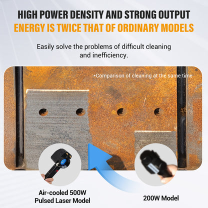 SFX 300W 500W Portable Air-cooled Pulse Laser Cleaning Machine Metal Wood Rust Paint Oil Oxide Layer Remover