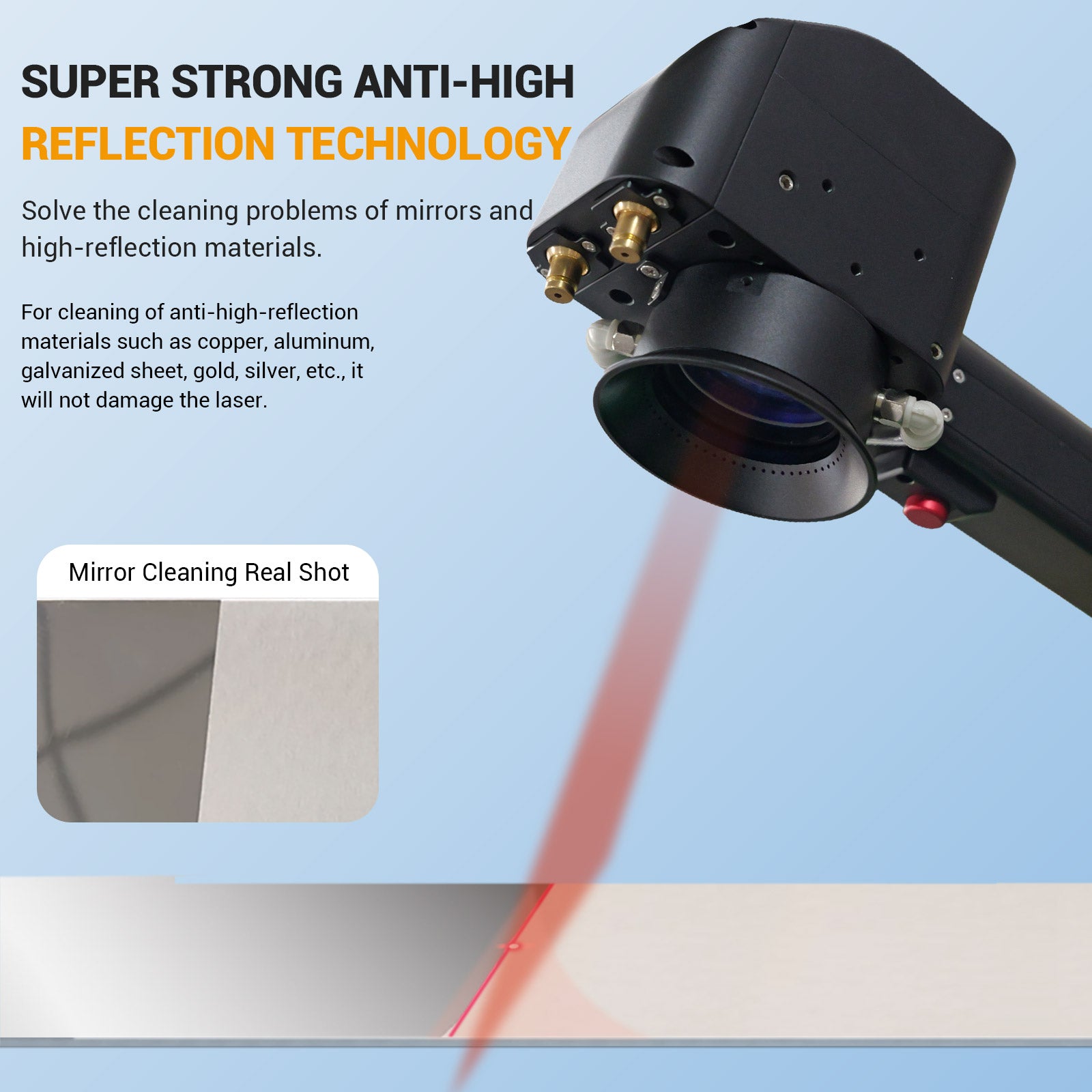 SFX 300W 500W Portable Air-cooled Pulse Laser Cleaning Machine Metal W