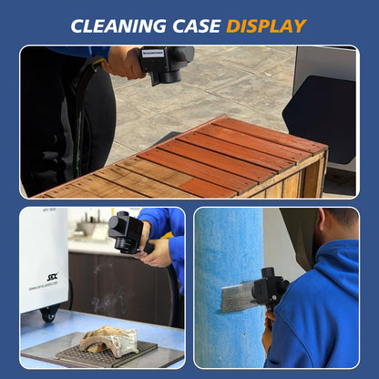 SFX 300W/500W Air-cooled Pulsed  Laser Cleaning Machine Specialized Wood Cleaning Wood Paint Remover