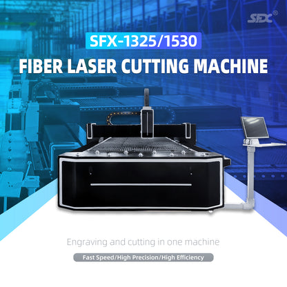 SFX-1325 Fiber Laser Cutting Machine Metal Laser Cutter 1300*2500mm Workbed 1000W 1500W 2000W
