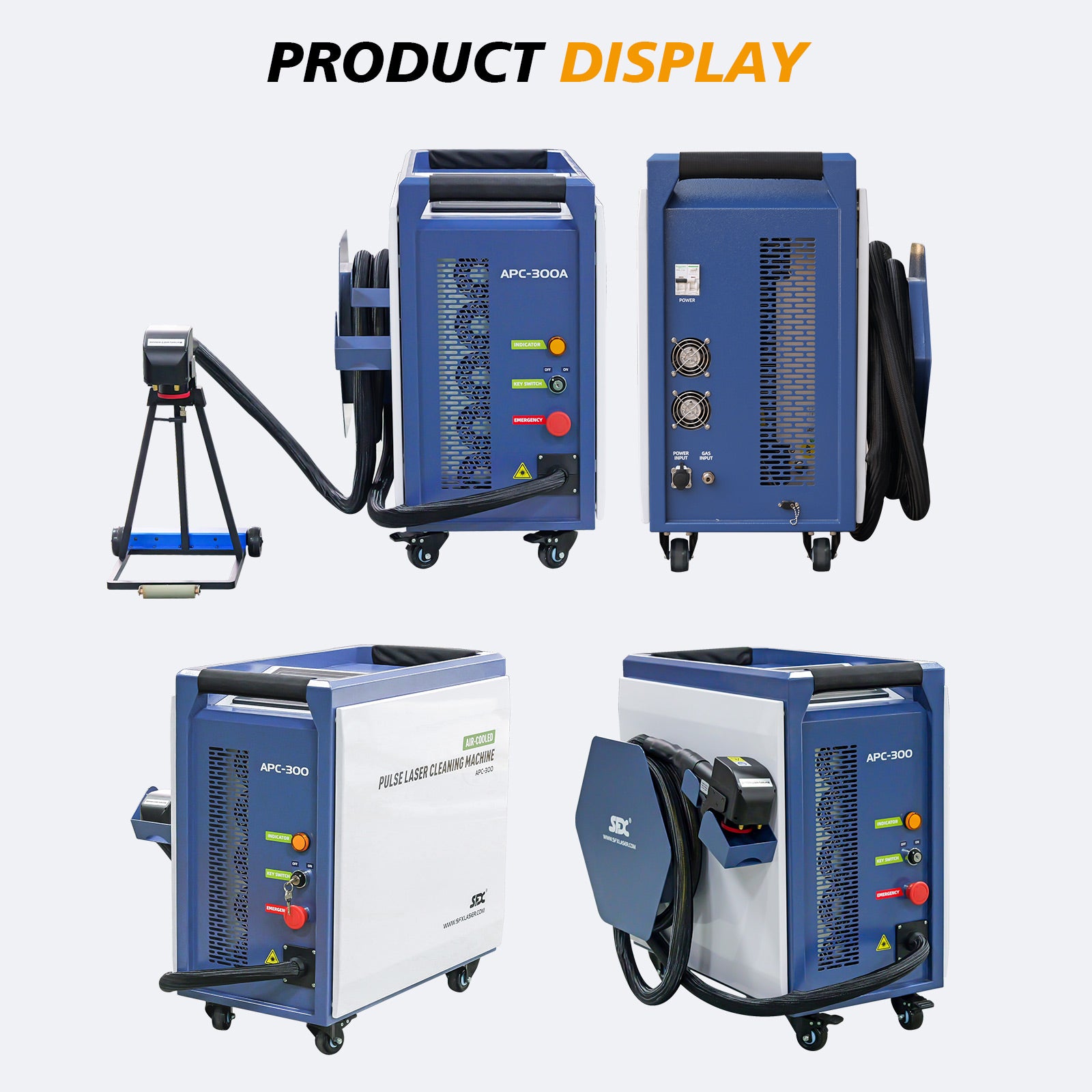 SFX 300W Air-cooled Pulsed Laser Cleaning Machine Specialized Wood Cle