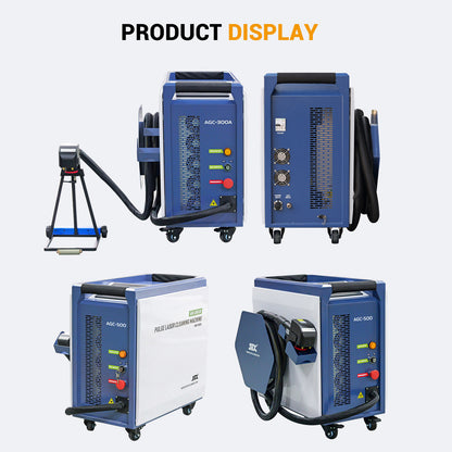 SFX 300W 500W Portable Air-cooled Pulse Laser Cleaning Machine Metal Wood Rust Paint Oil Oxide Layer Remover