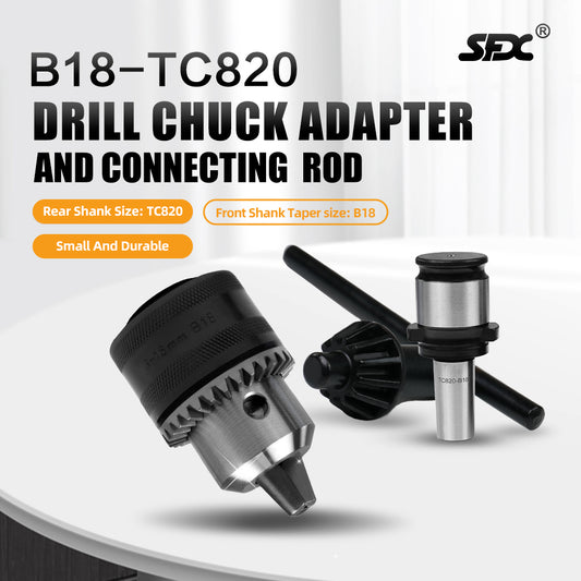 B18-TC820 Drill Chuck Adapter and Connecting Rod for M24HR /M30R /M36R Tapping Machine