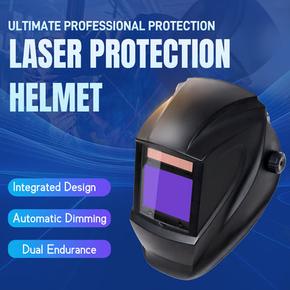 OD8+ Automatic Dimming Laser Eye and Face Protective Helmet Protection Mask for Laser Welding or Cleaning