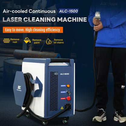 SFX 1500W Air-cooled Continuous Laser Cleaning Machine Rust Paint Oil Stain Removal
