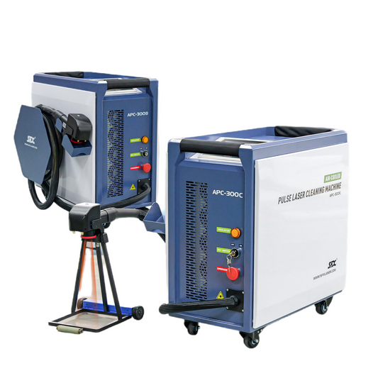 200W/300W Intelligent Interconnection Air-cooled Pulsed  Laser Cleaning Machine Specialized Wood Cleaning Wood Paint Remover