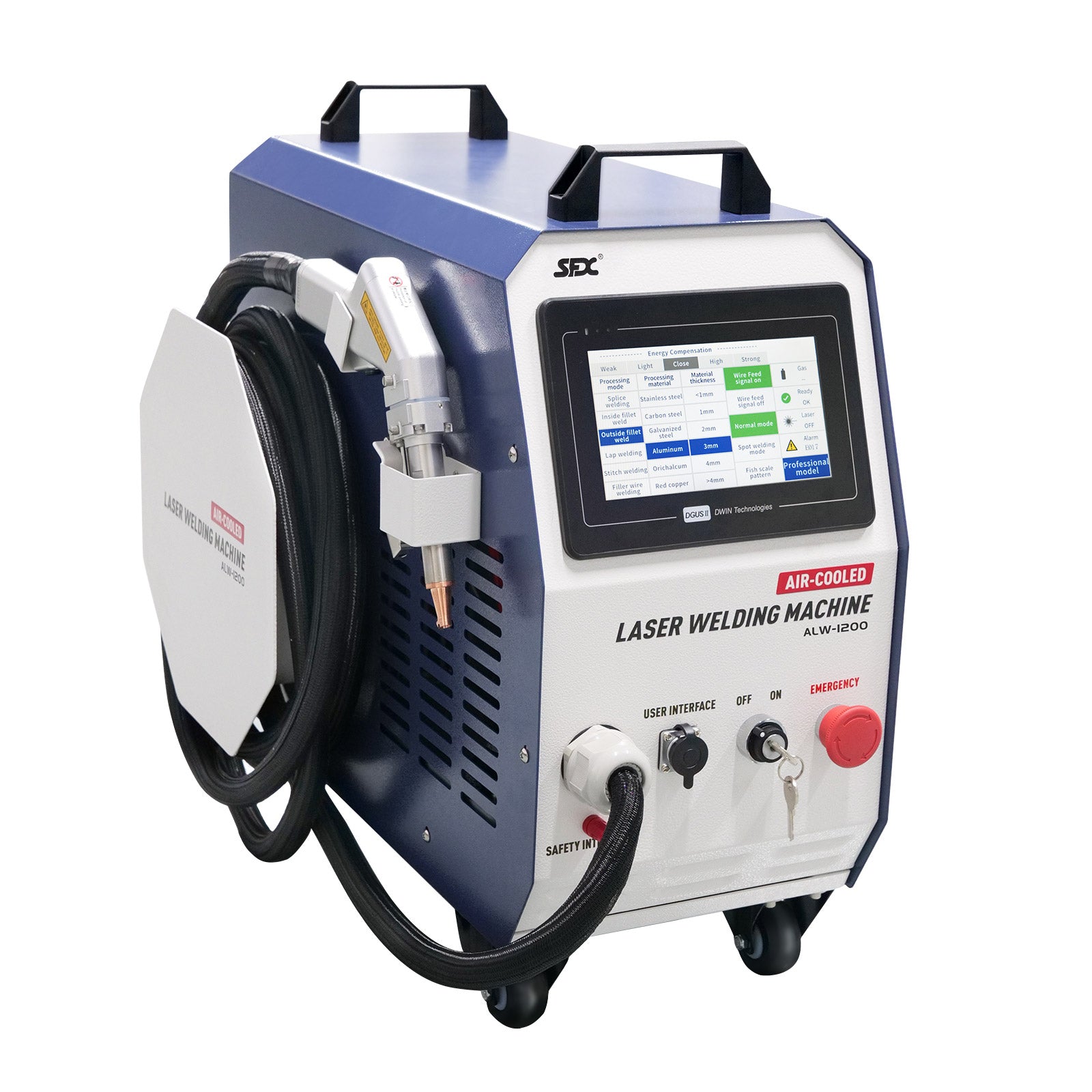 1200W Handheld Laser Welding Machine Portable Laser Welder Wire Feeder ...