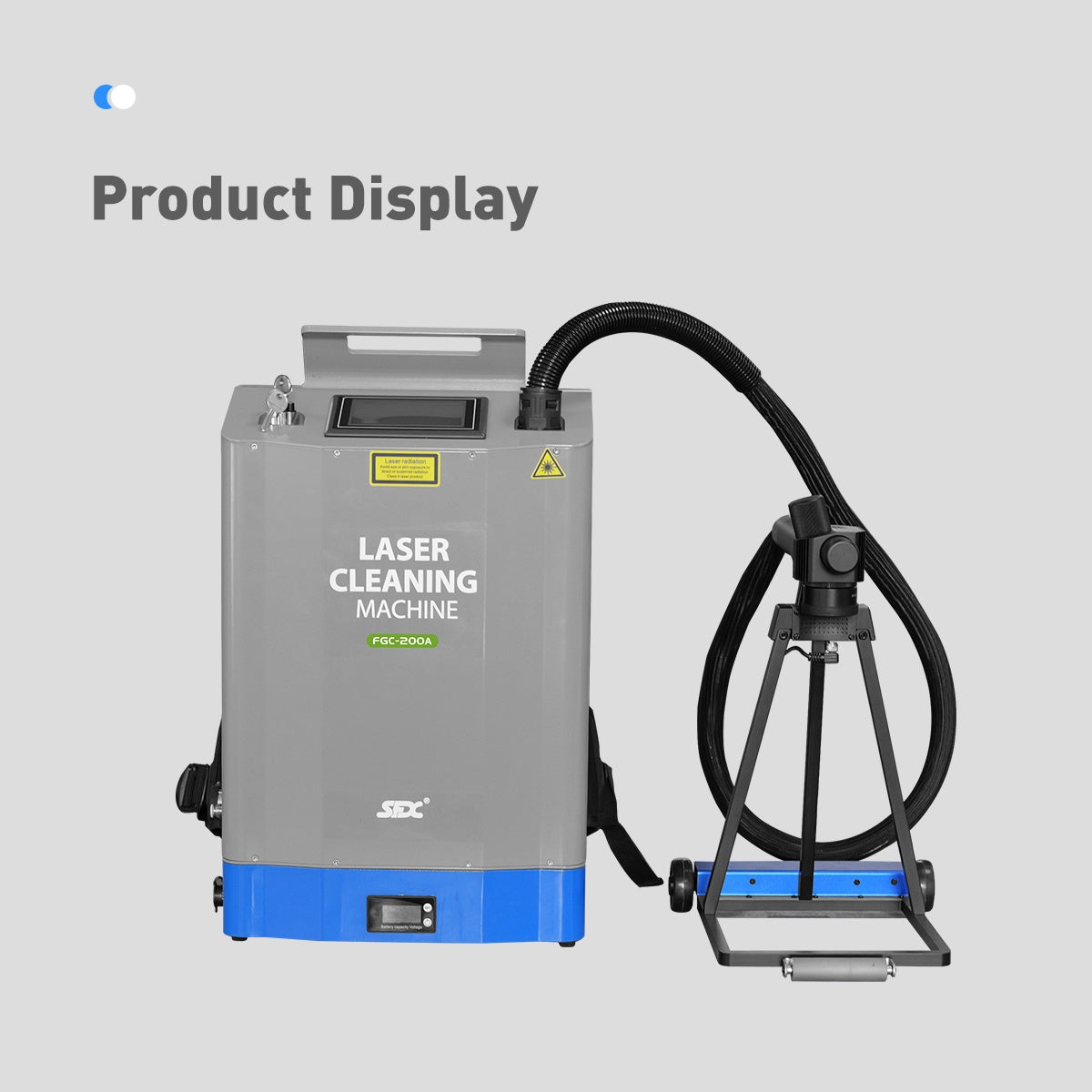 200W Self-propelled Backpack Pulse Laser Cleaner Laser Cleaning Machine Rust Paint Oil Remover