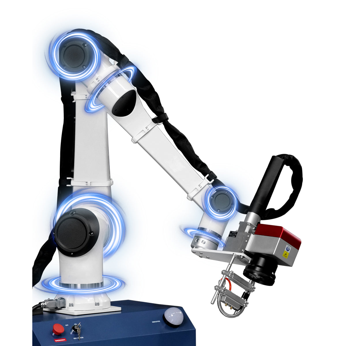 SFX 6-Axis Pulsed Robotic Laser Cleaning Machine Automatic Rust Oil Paint Coating Remover 500W
