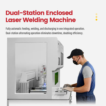 SFX Dual-Station Fully Enclosed Platform Automatic Laser Welding Machine 1500W 2000W 3000W