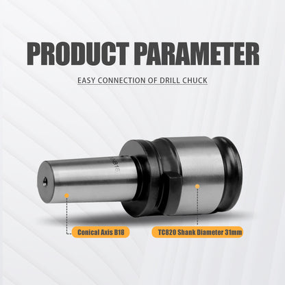 B18-TC820 Drill Chuck Adapter and Connecting Rod for M24HR /M30R /M36R Tapping Machine