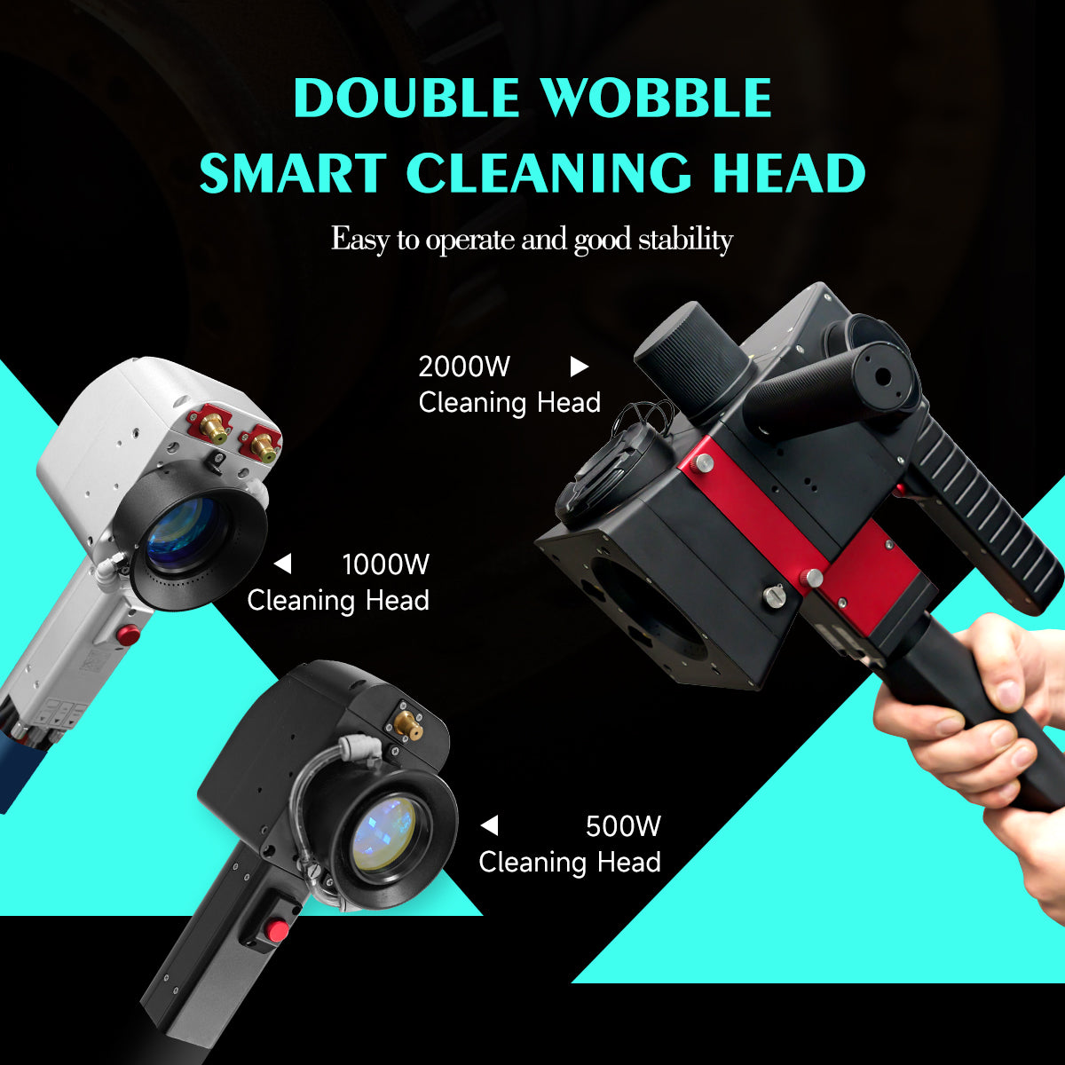 SFX 500W/1000W/2000W Handheld Pulsed Laser Cleaning Machine Water Cooling Metal Rust Oxide Painting Graffiti Oil Remover