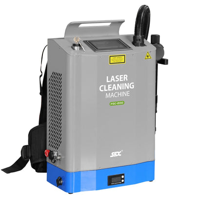 SFX 200W Backpack Pulse Laser Cleaning Machine Metal Rust Paint Oil Oxide Removal Machine