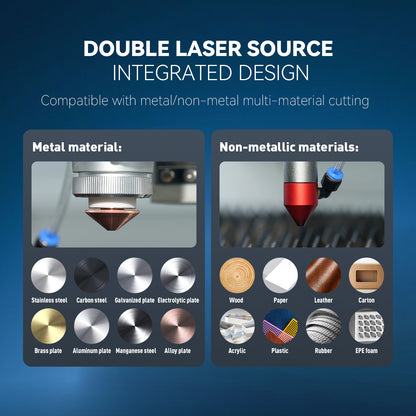 SFX-1390FC Nitrogen Pressure Regulator Fiber Laser Cutting Machine 1300*900mm Workbed 130W/150W/180W