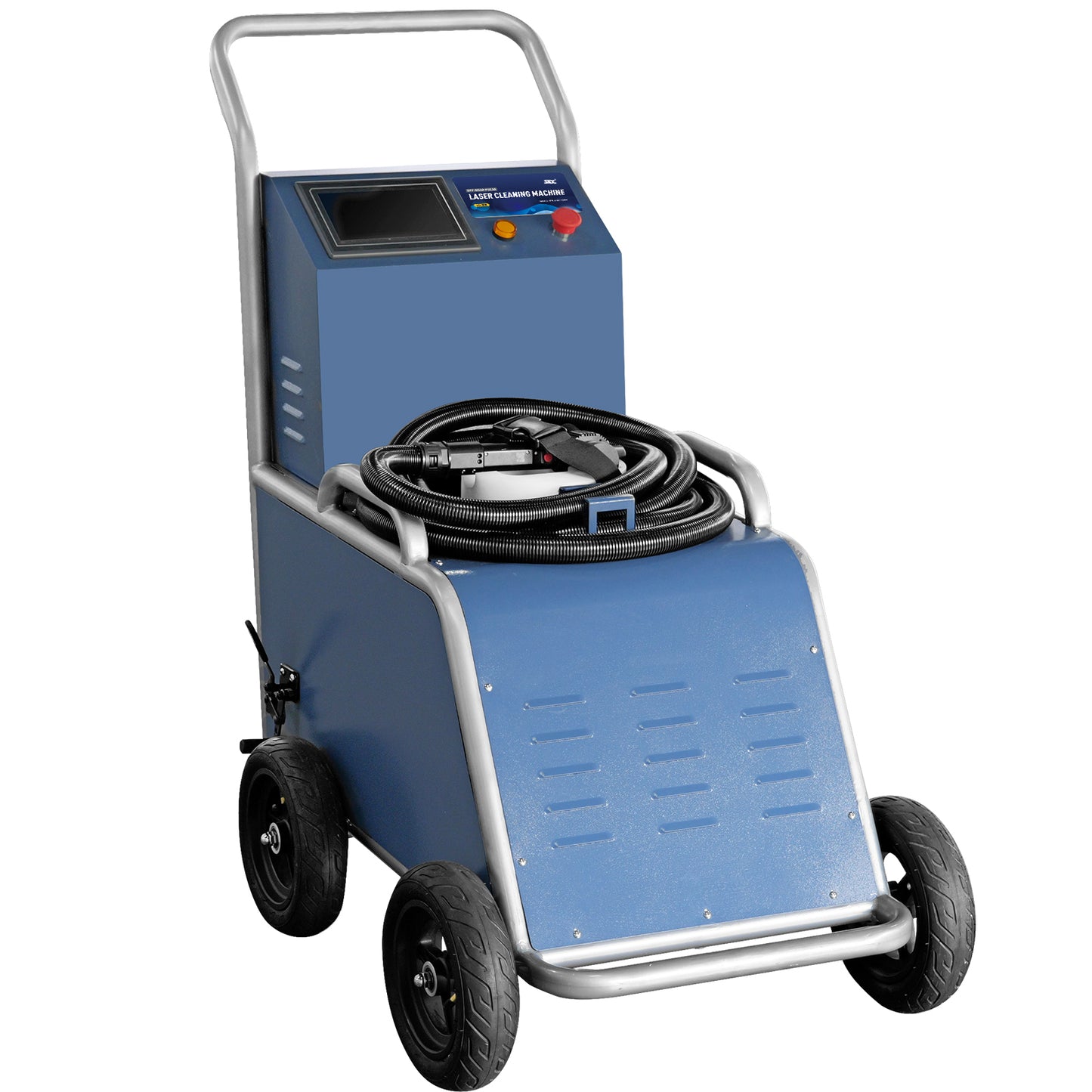 US Stock 300W Off-Road Pulse Laser Cleaning Machine For Outdoor Field Oil Stains Paint Coating Remove