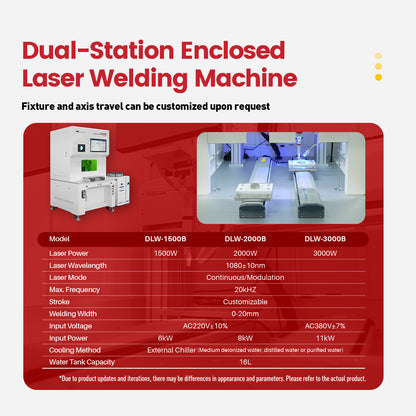 SFX Dual-Station Fully Enclosed Platform Automatic Laser Welding Machine 1500W 2000W 3000W