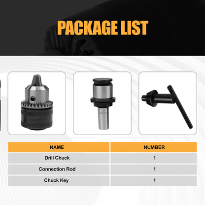 B18-TC820 Drill Chuck Adapter and Connecting Rod for M24HR /M30R /M36R Tapping Machine