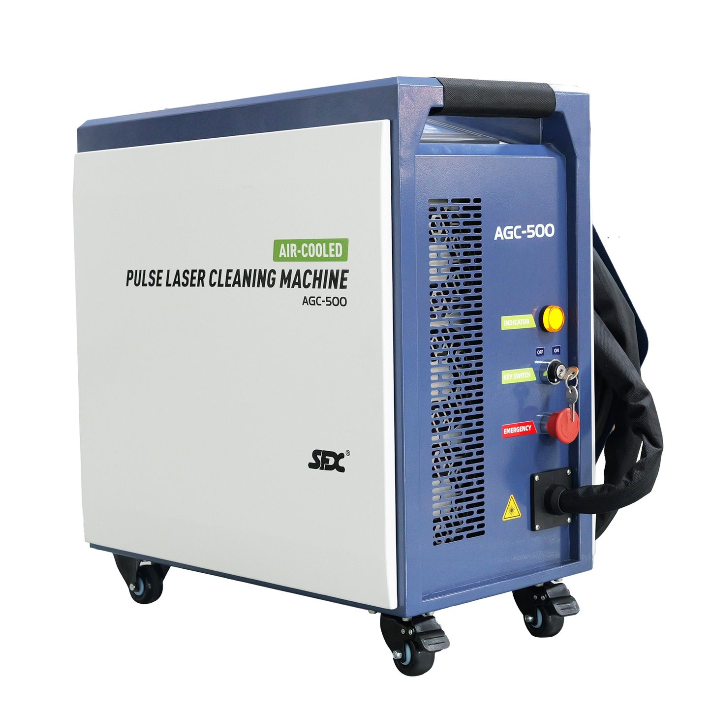 300W 500W Portable Air-cooled Pulse Laser Cleaning Machine Metal Wood Rust Paint Oil Oxide Layer Remover