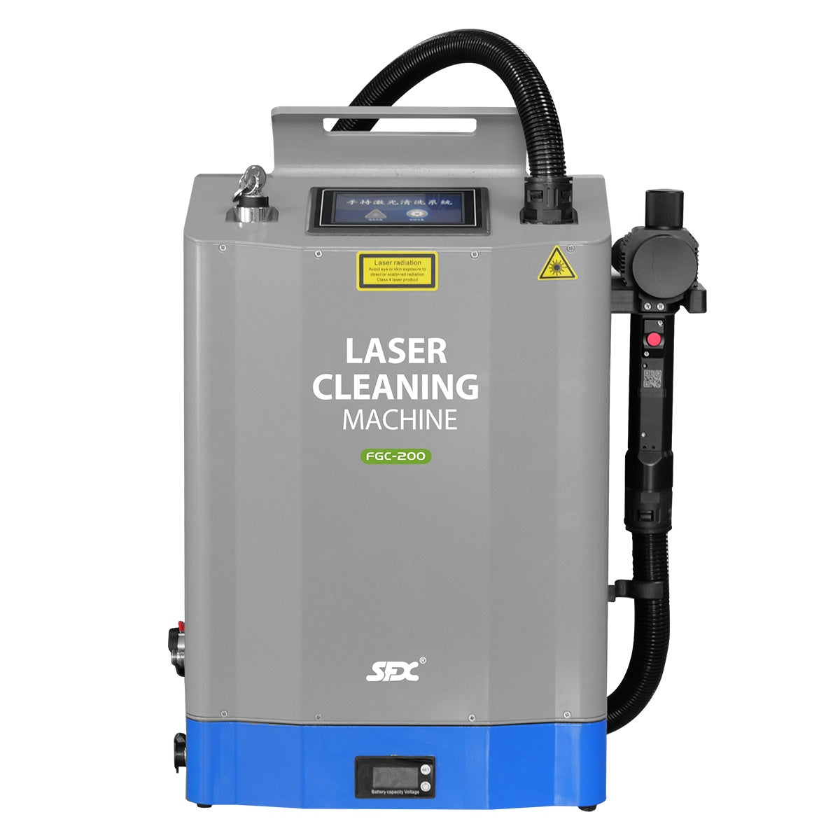 SFX 200W Backpack Pulse Laser Cleaning Machine Metal Rust Paint Oil Oxide Removal Machine