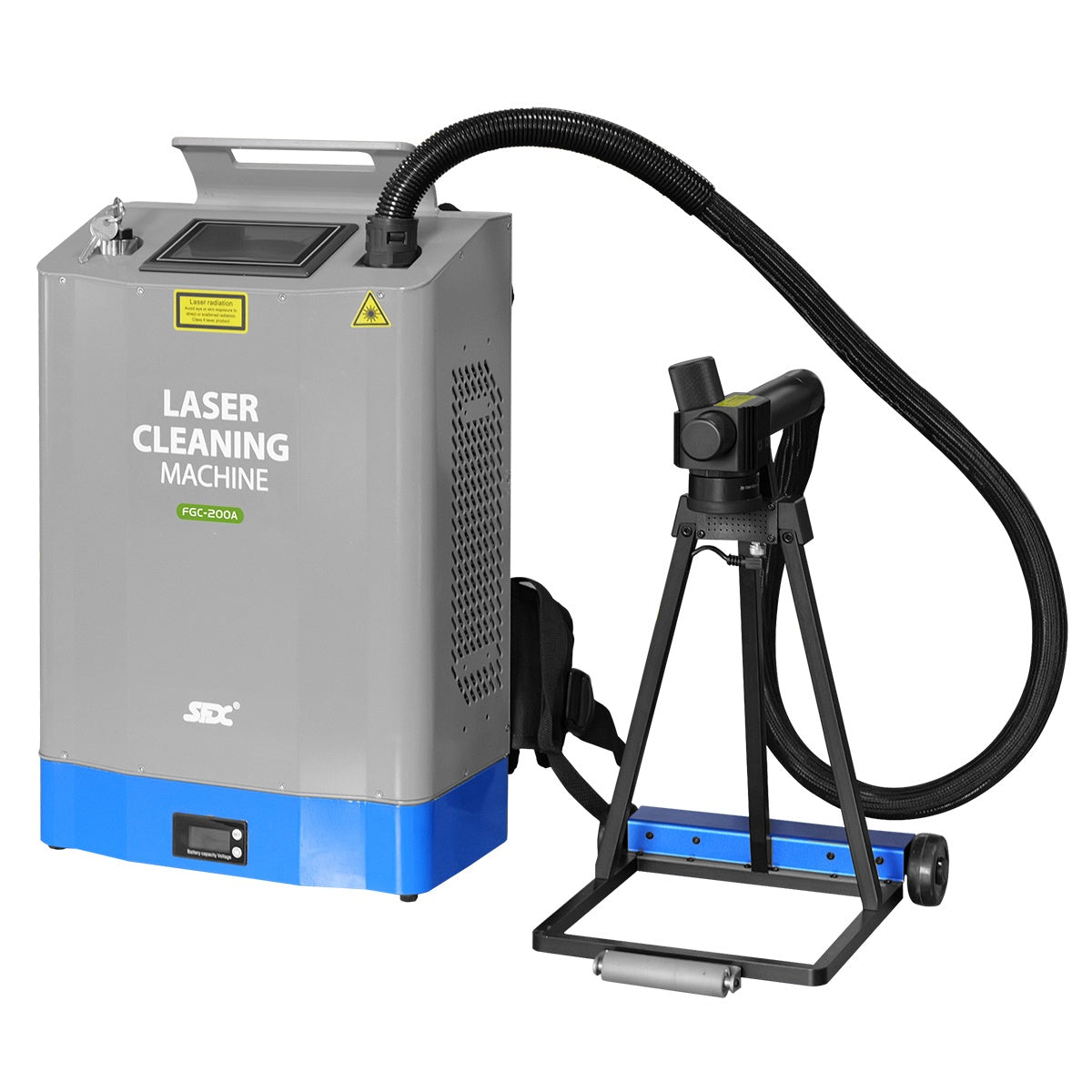 200W Self-propelled Backpack Pulse Laser Cleaner Laser Cleaning Machine Rust Paint Oil Remover