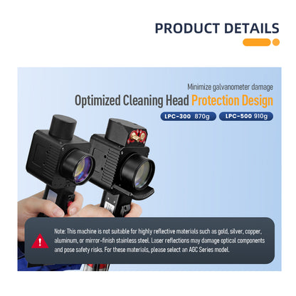 SFX 300W/500W Portable Suitcase-Style Pulse Laser Cleaning Machine Metal Rust Oxide Painting Graffiti Oil Remover