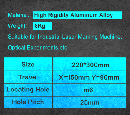 US Stock SFX 2-Axis Work Table for Laser Marking Laser Engraving Machine
