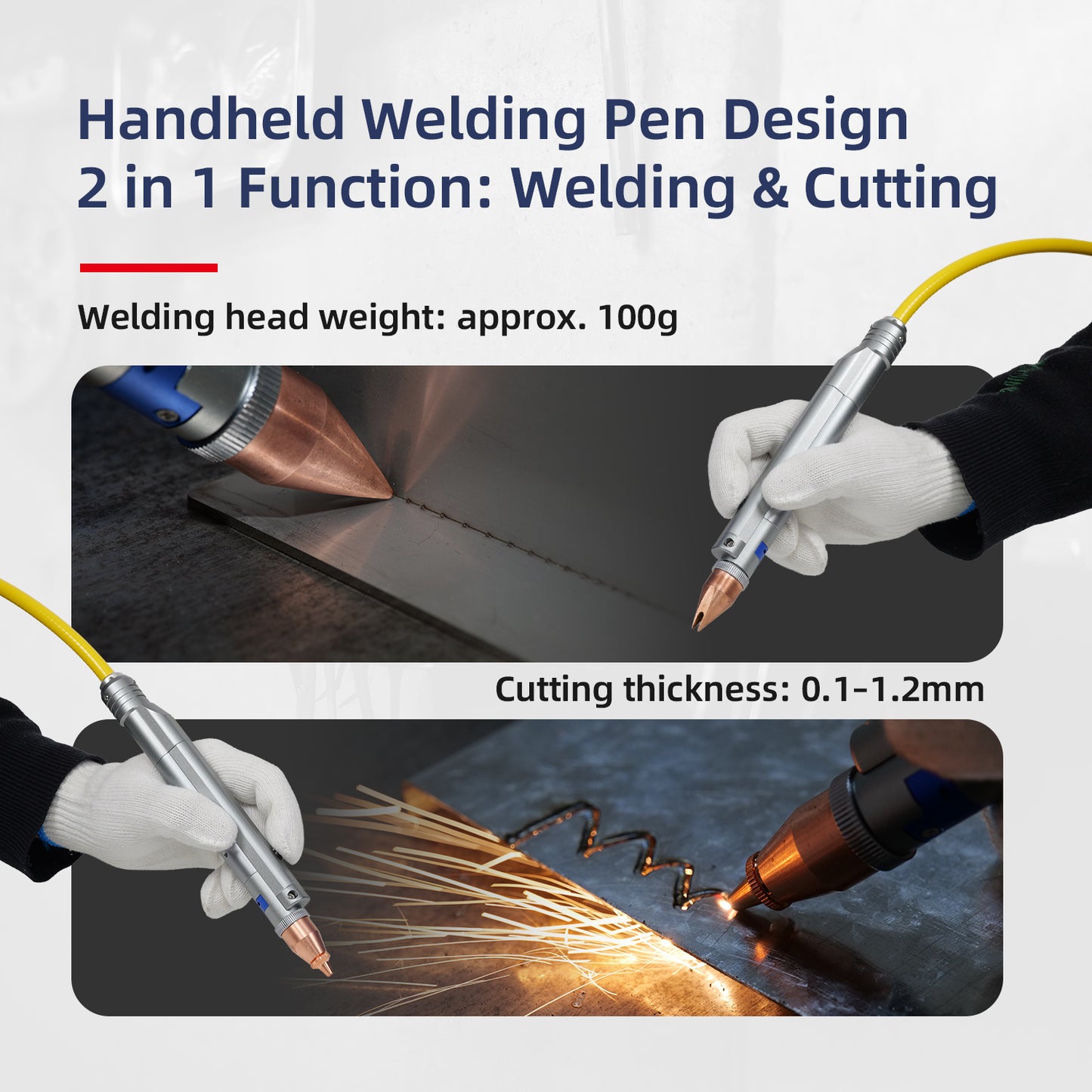 SFX 300W Portable Laser Spot Welder Air Cooled Fiber Cable High Precision and Energy Efficient Design