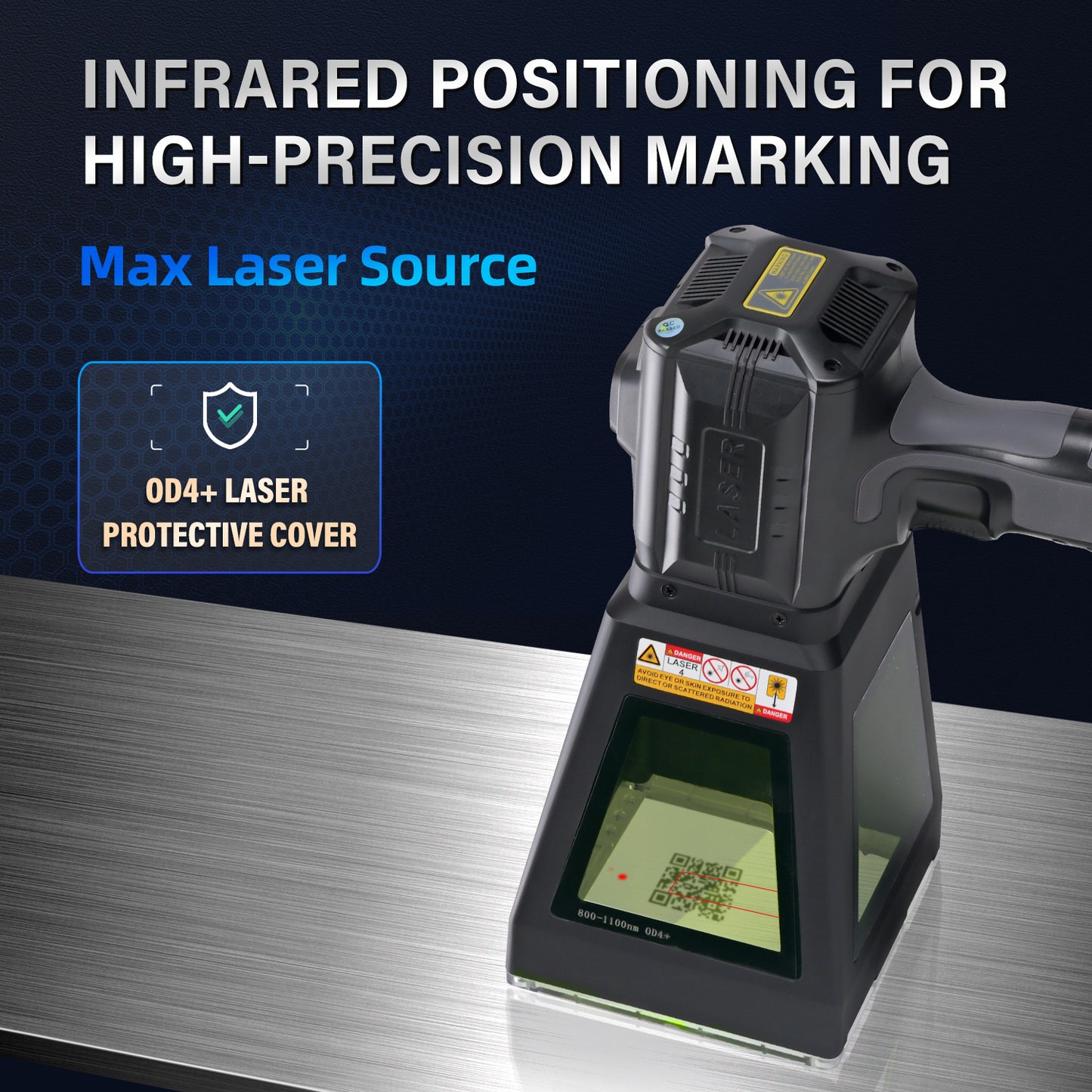 SFX 20W/30W/50W Portable Handheld Laser Marking Machine Metal PRO 100mm Marking Range Laser Engraver Maker Machine