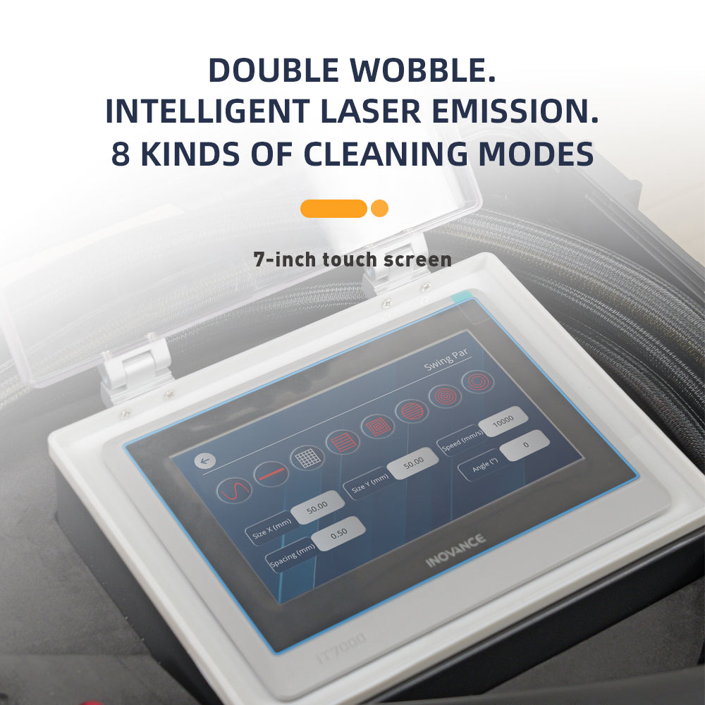 SFX 300W/500W Portable Trolley Case Pulse Laser Cleaning Machine Metal Rust Oxide Painting Graffiti Oil Remover