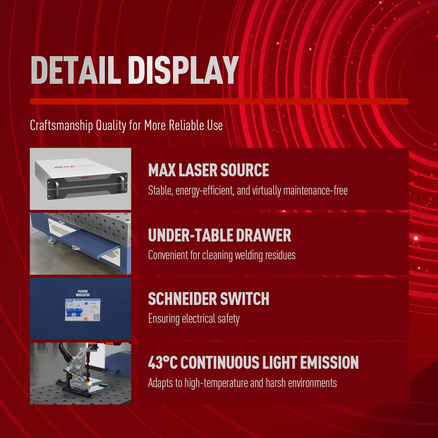 Robotic Laser Welding Workstation Six-Axis Robotic Automatic Welding Machine