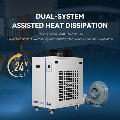 SFX-1390FC Nitrogen Pressure Regulator Fiber Laser Cutting Machine 1300*900mm Workbed 130W/150W/180W