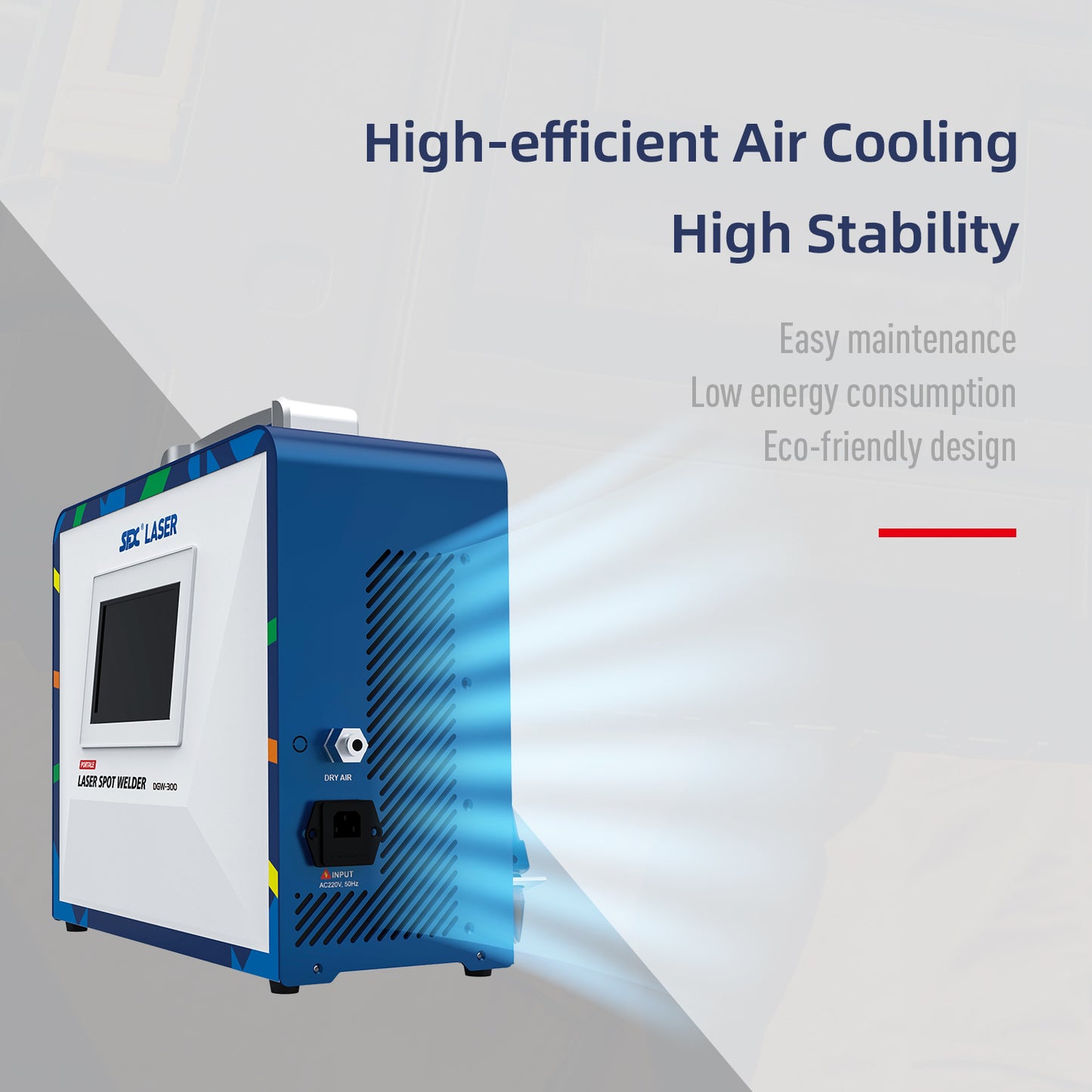 SFX 300W Portable Laser Spot Welder Air Cooled Fiber Cable High Precision and Energy Efficient Design