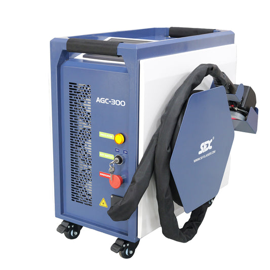 SFX 300W 500W Portable Air-cooled Pulse Laser Cleaning Machine Metal Rust Paint Oil Oxide Layer Remover
