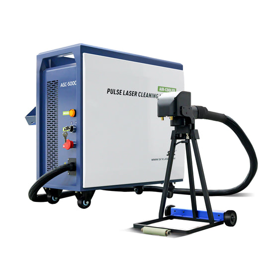 SFX 300W 500W Intelligent Interconnection Portable Air-cooled Pulse Laser Cleaning Machine Metal Wood Rust Paint Oil Oxide Layer Remover