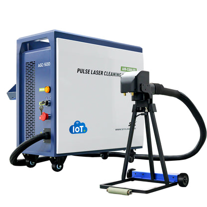 SFX 300W 500W Portable Air-cooled Pulse Laser Cleaning Machine Metal Rust Paint Oil Oxide Layer Remover
