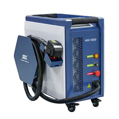 SFX 300W 500W Portable Air-cooled Pulse Laser Cleaning Machine Metal Wood Rust Paint Oil Oxide Layer Remover